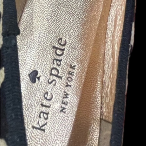 Kate Spade Leather and Calf Fur Animal Print Ballet Flats, 5M - Picture 6 of 9